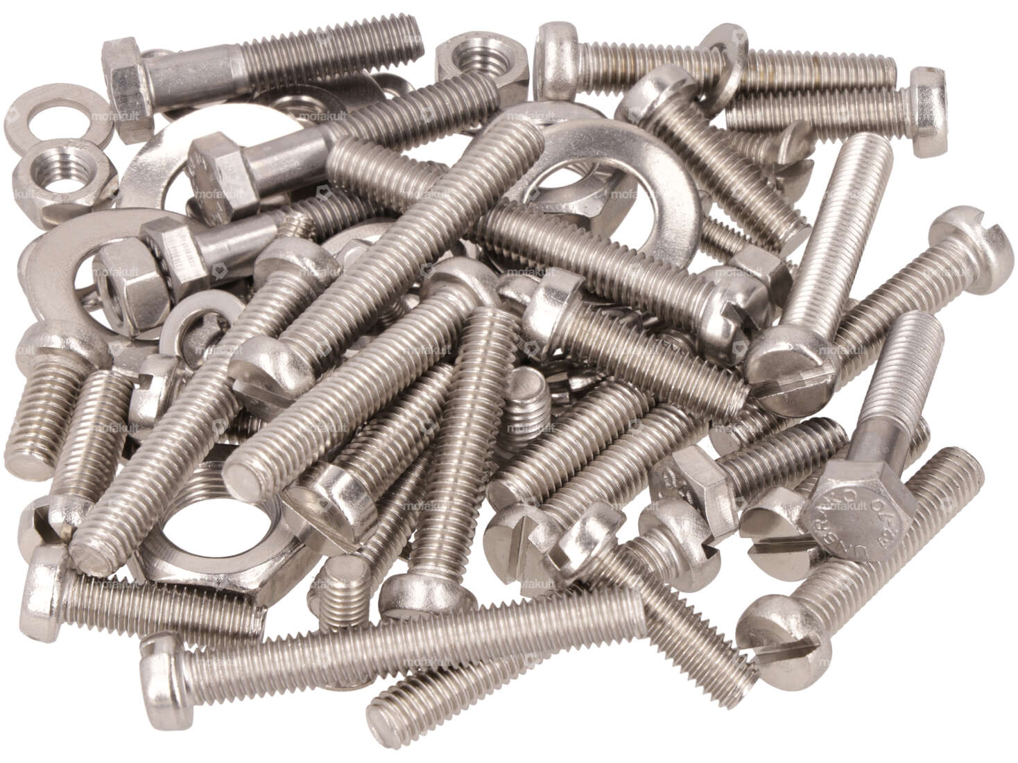 swiing® set di viti di rilancio Motore Inox | Sachs 50/2, 50/3, 50/4 Carousel Image 1