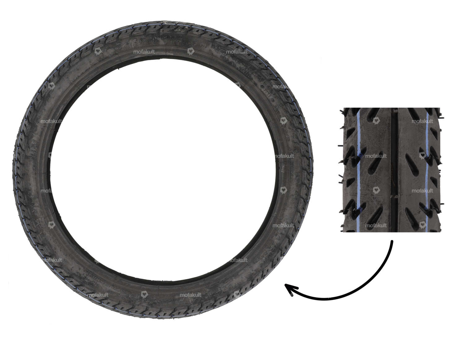 VeeRubber 2.25 x 17" Reifen VRM132 (V132) Semi-Slick Carousel Image 1