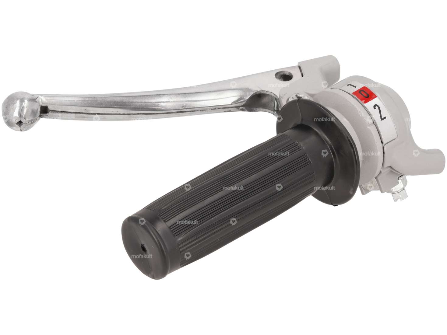 Schaltgriff 2-Gang (Magura Nachbau) grau / schwarz Carousel Image 3