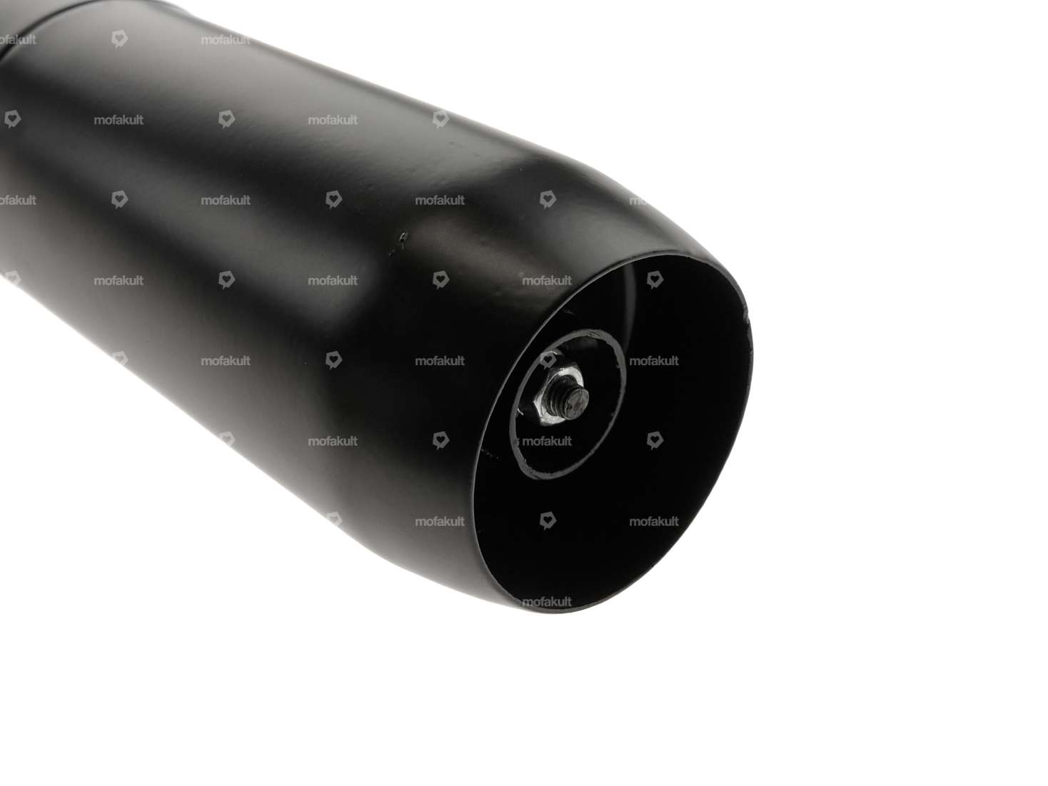 Auspuff Zigarre 28 mm schwarz | Puch Maxi S, N / X30 NS, NL Carousel Image 3