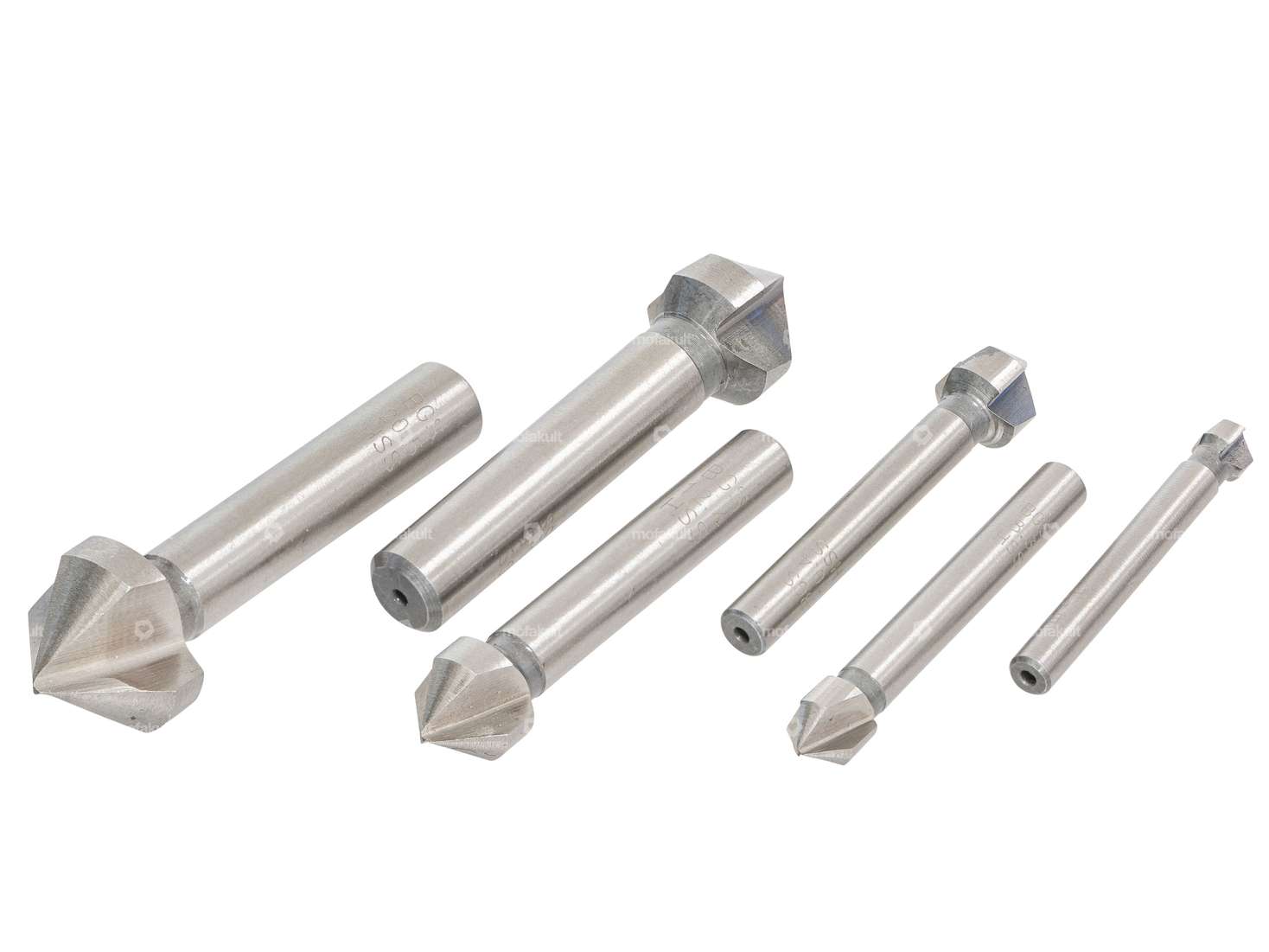 BGS Fraise conique à chanfreiner 90° Ø 6.3 - 20.5 mm HSS 6 pcs. Carousel Image 2