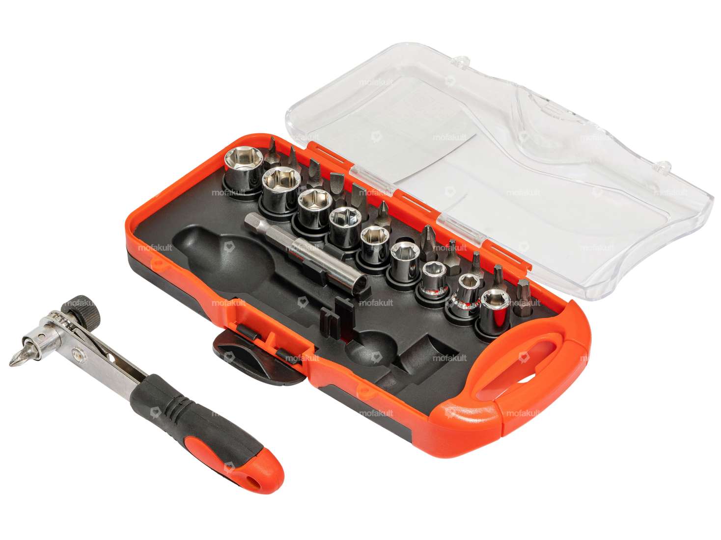 BGS Ratschen-Set klein 1/4" (Nuss & Bit) Carousel Image 1