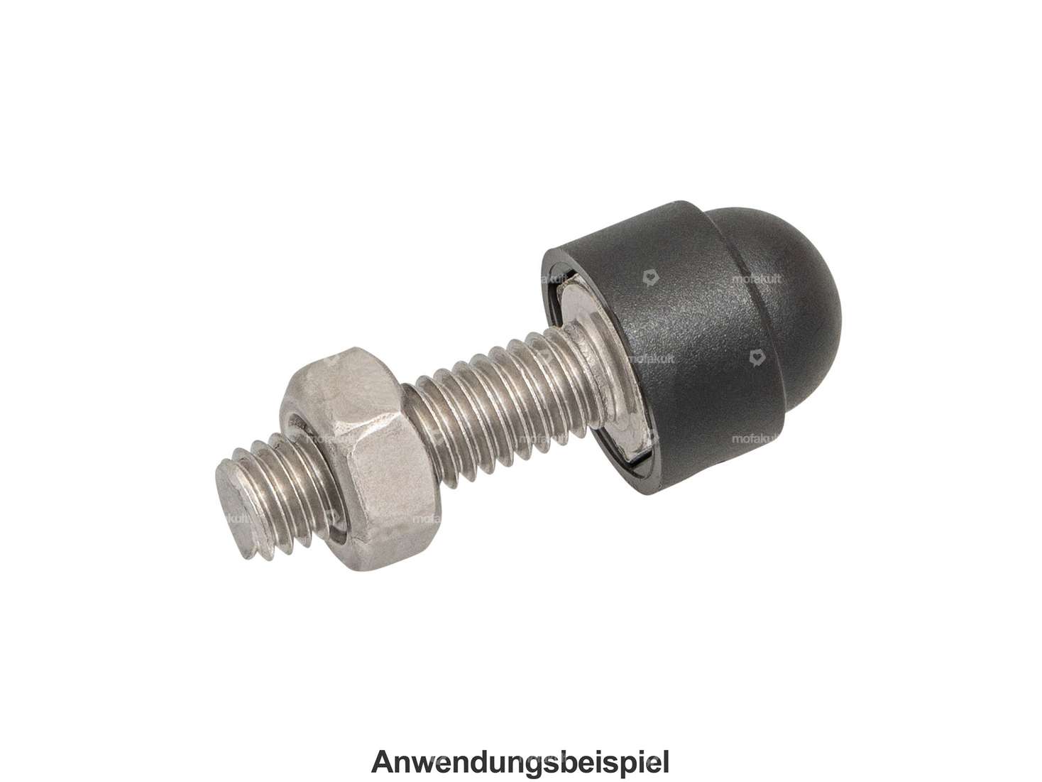 Capuchon hexagonal extérieur M8 noir Carousel Image 4