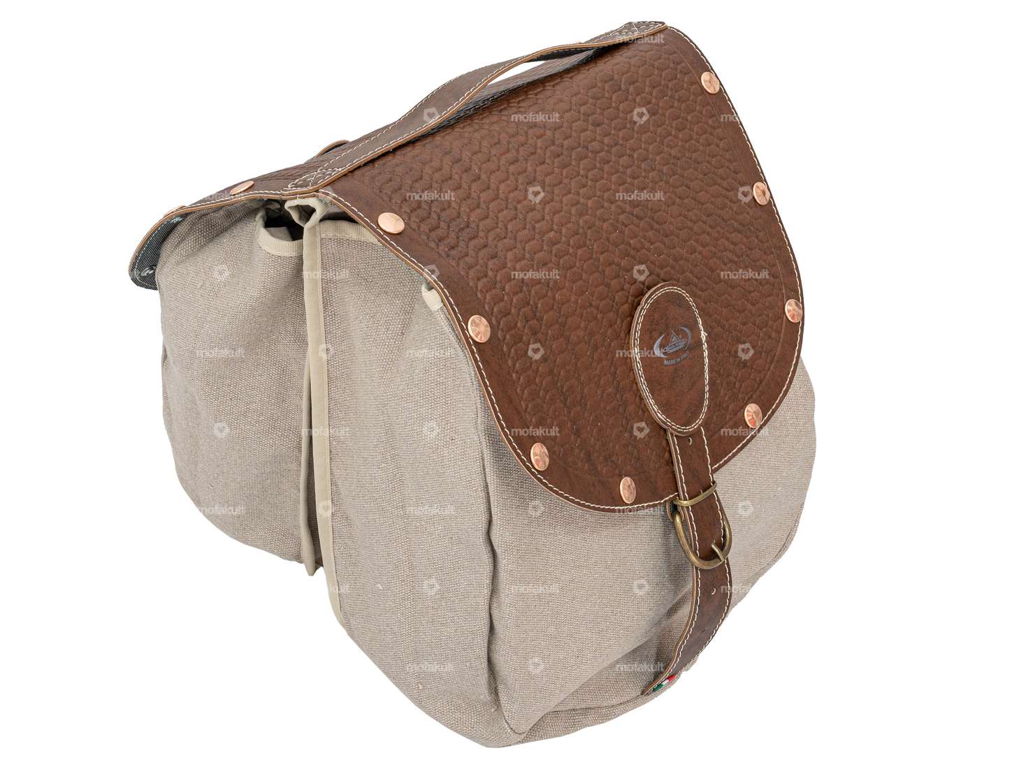 Gepäcktasche Oldschool braun Carousel Image 1