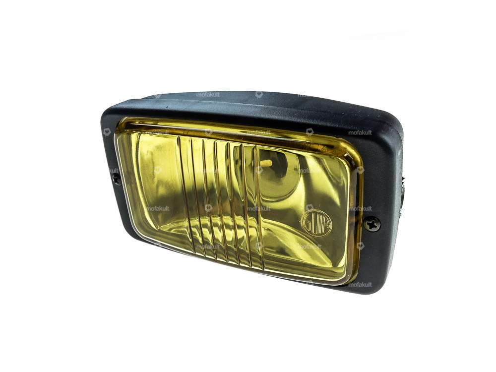 GUIA square headlight (yellow glass) Carousel Image 1