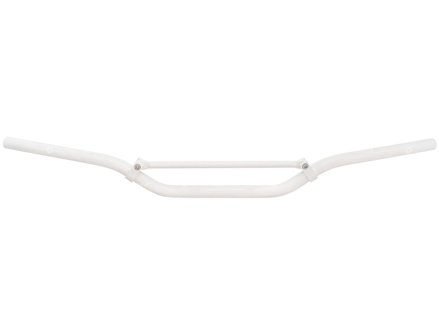 Piastra forcella manubrio racing 8 cm / larghezza alluminio bianco Carousel Image 1