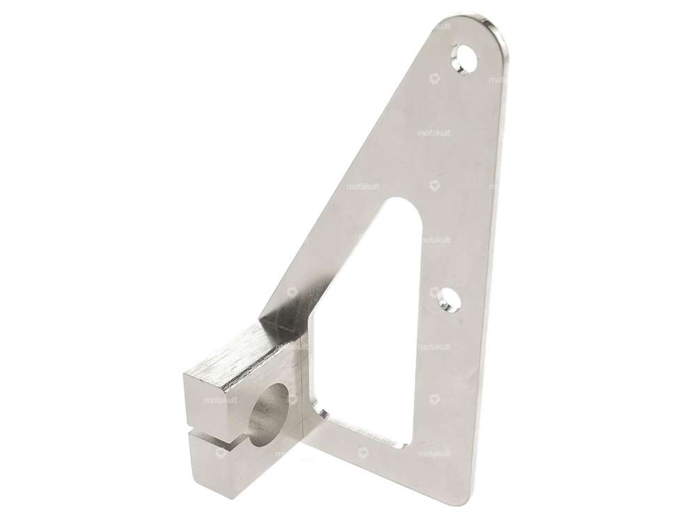 66HEROES License plate holder side left (CH version) Inox Carousel Image 2