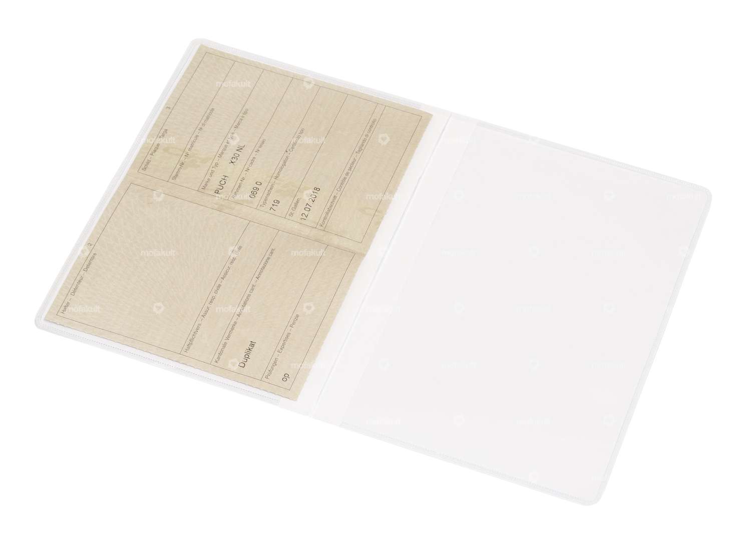 Pochette pour carte d'identité double A5 (230 x 155 mm) Carousel Image 1