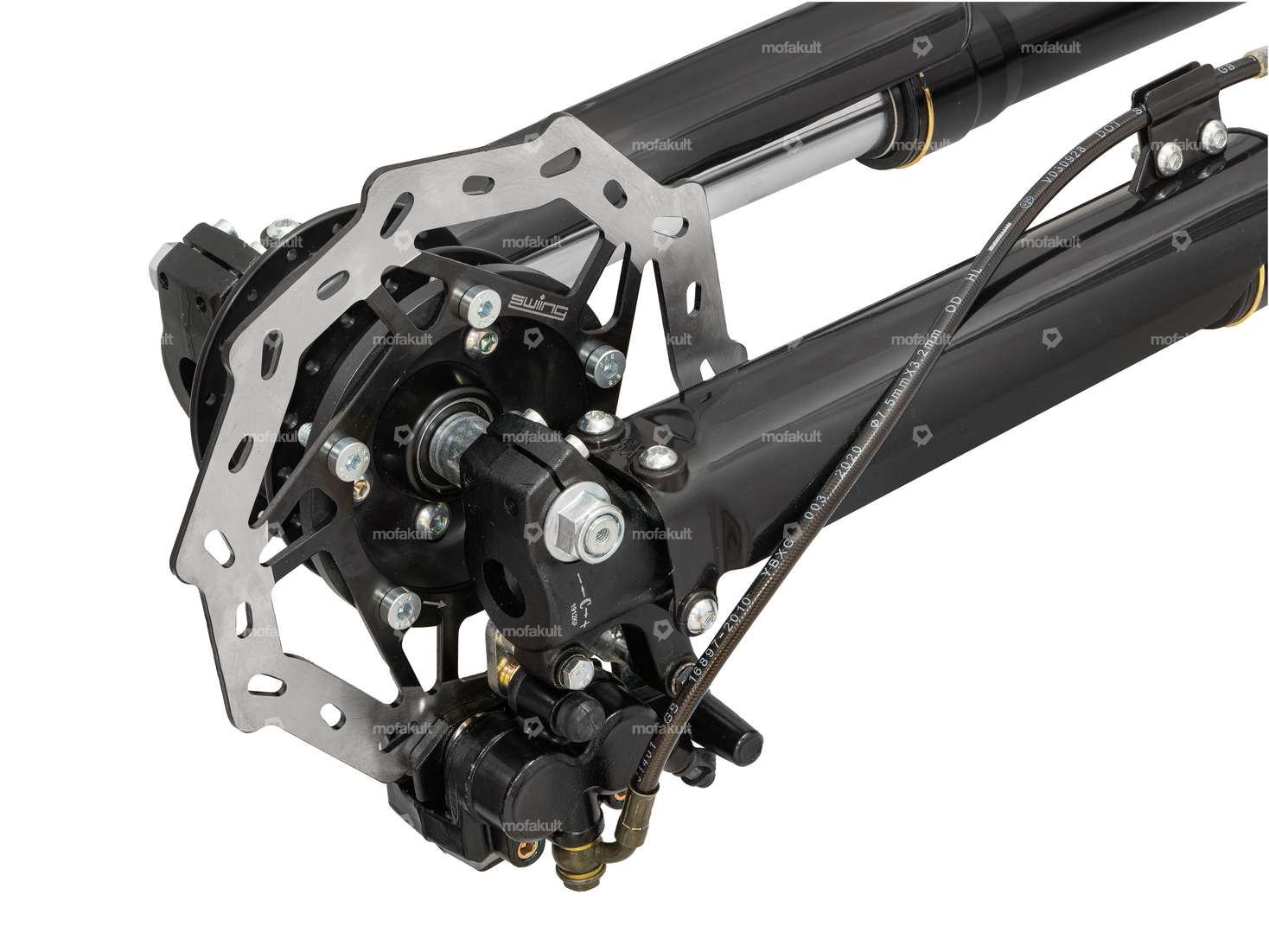 Forcella idraulica da cross per ciclomotori con freno a disco | Puch Carousel Image 4