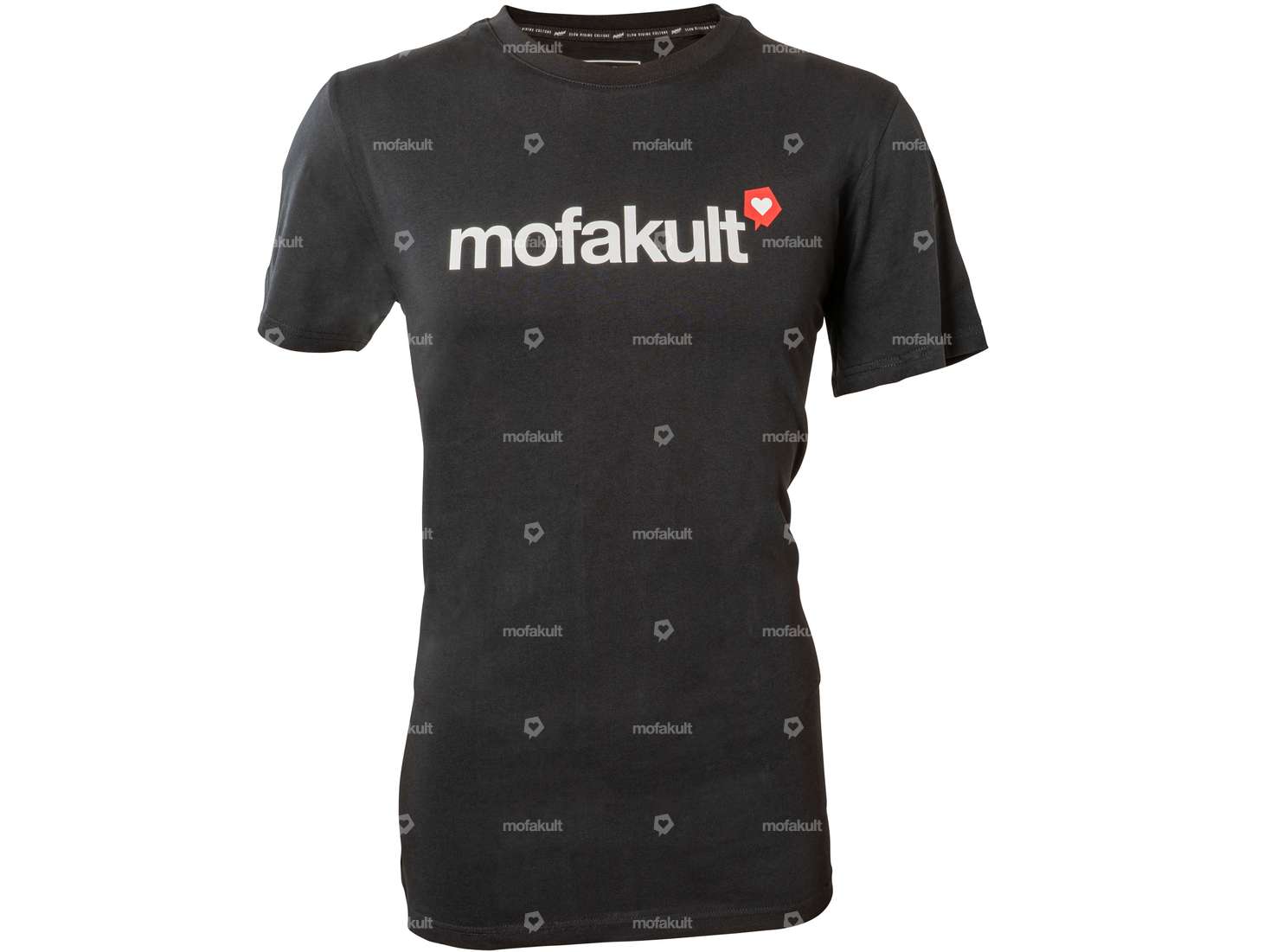 mk-Merch T-Shirt "cœur" (XS-XXL) Man Black Carousel Image 1