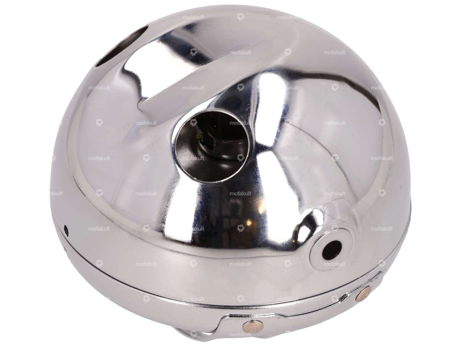 Faro rotondo 14,5 cm cromato con griglia Carousel Image 2