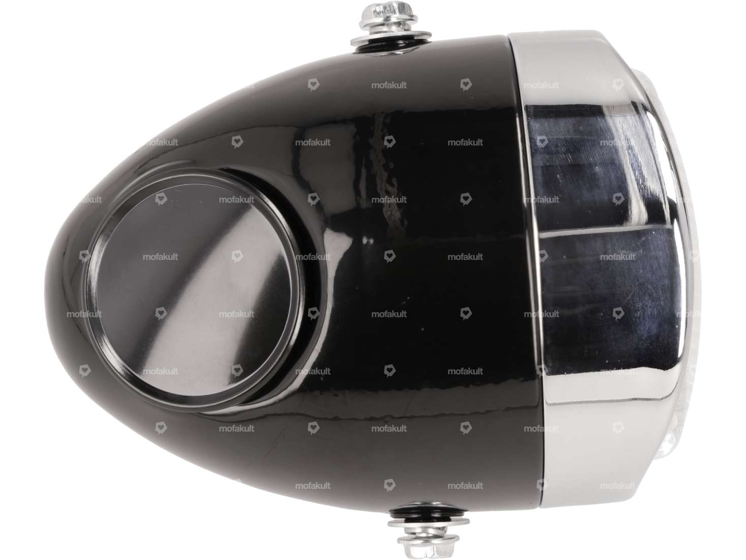 Eierlampe Ø 103 mm schwarz (seitliche Bef.) Budget Carousel Image 2