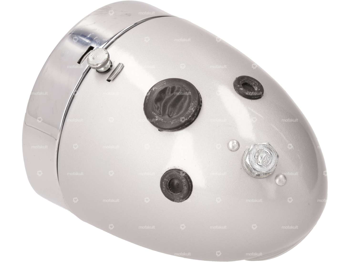 Union Eierlampe Ø 103 mm avec interrupteur (fixation centrale) argent NOS Carousel Image 3