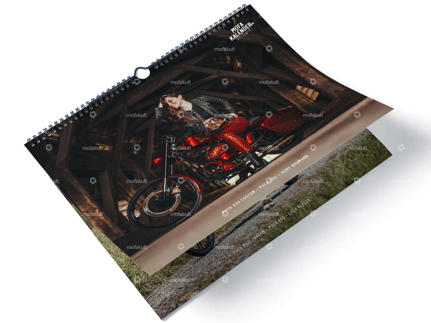 2025 Calendrier "original" pour cyclomoteurs Carousel Image 3