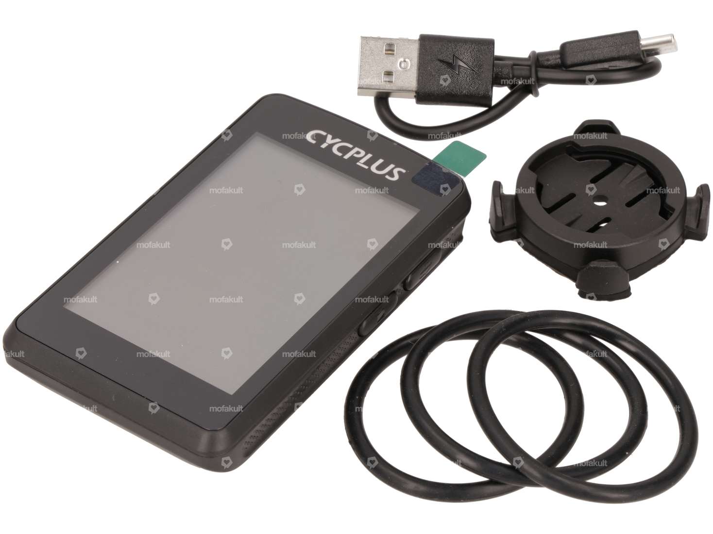 GPS tachimetro computer rettangolare nero Carousel Image 1