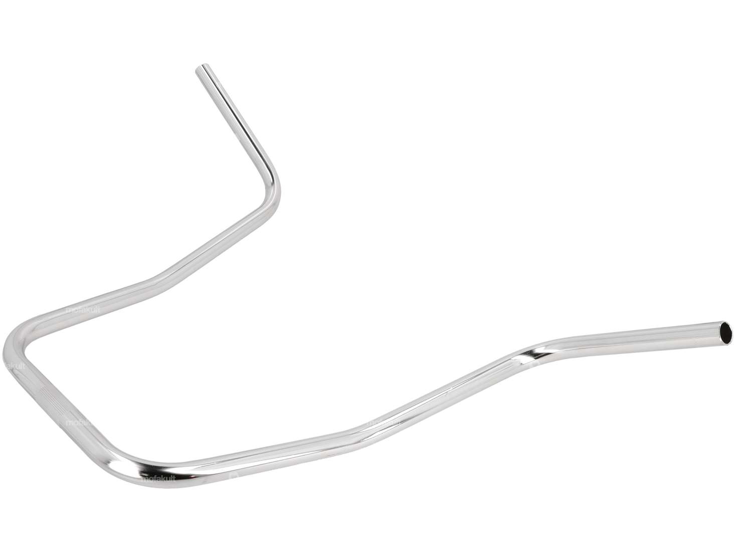 Piastra forcella manubrio 46 cm cromata curva Carousel Image 2