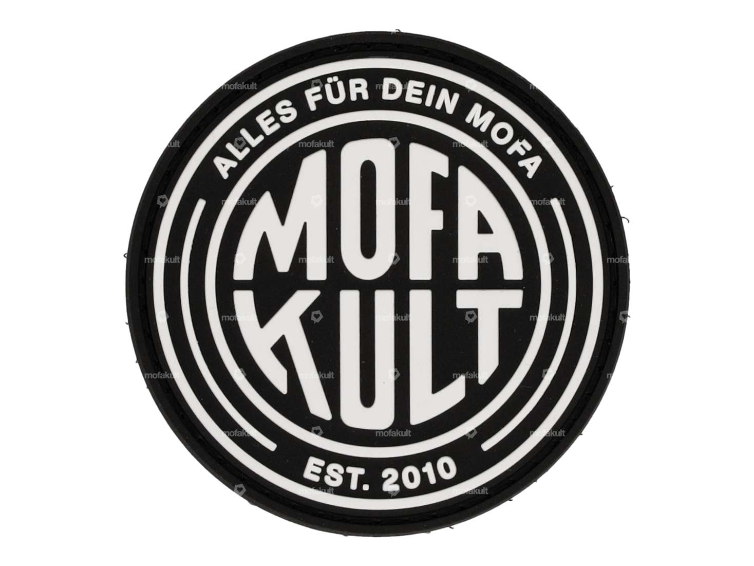 toppa mk-Merch "MOFAKULT" in gomma rotonda Carousel Image 1