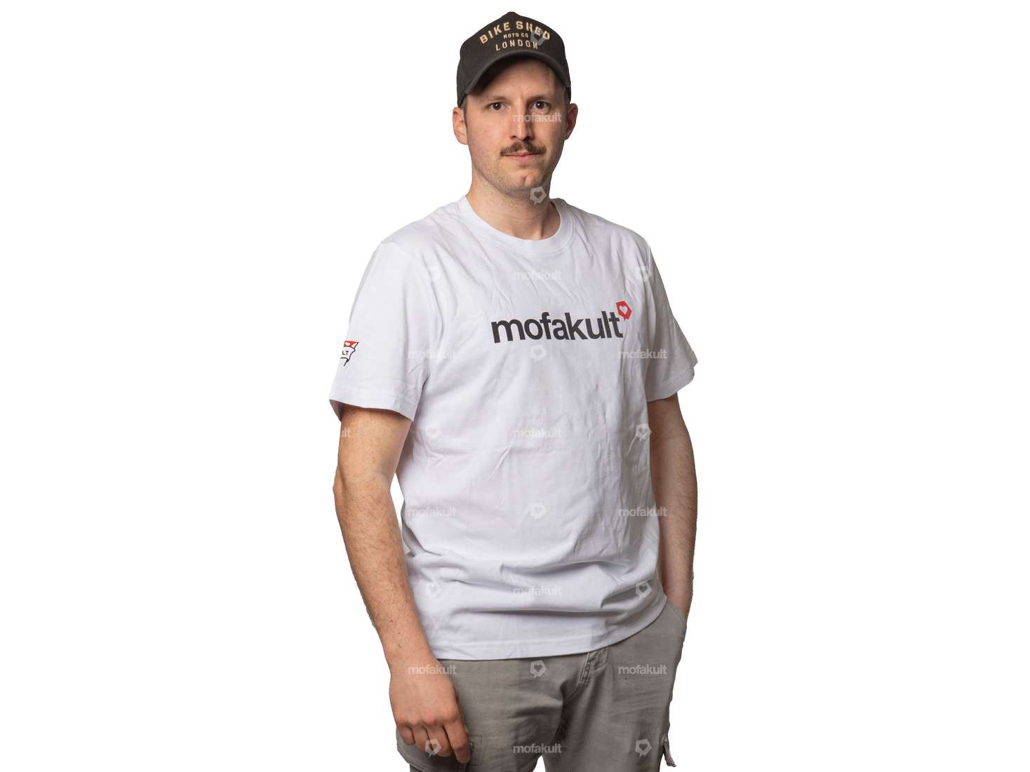 Maglietta mk-Merch "Heart" bianco Carousel Image 2