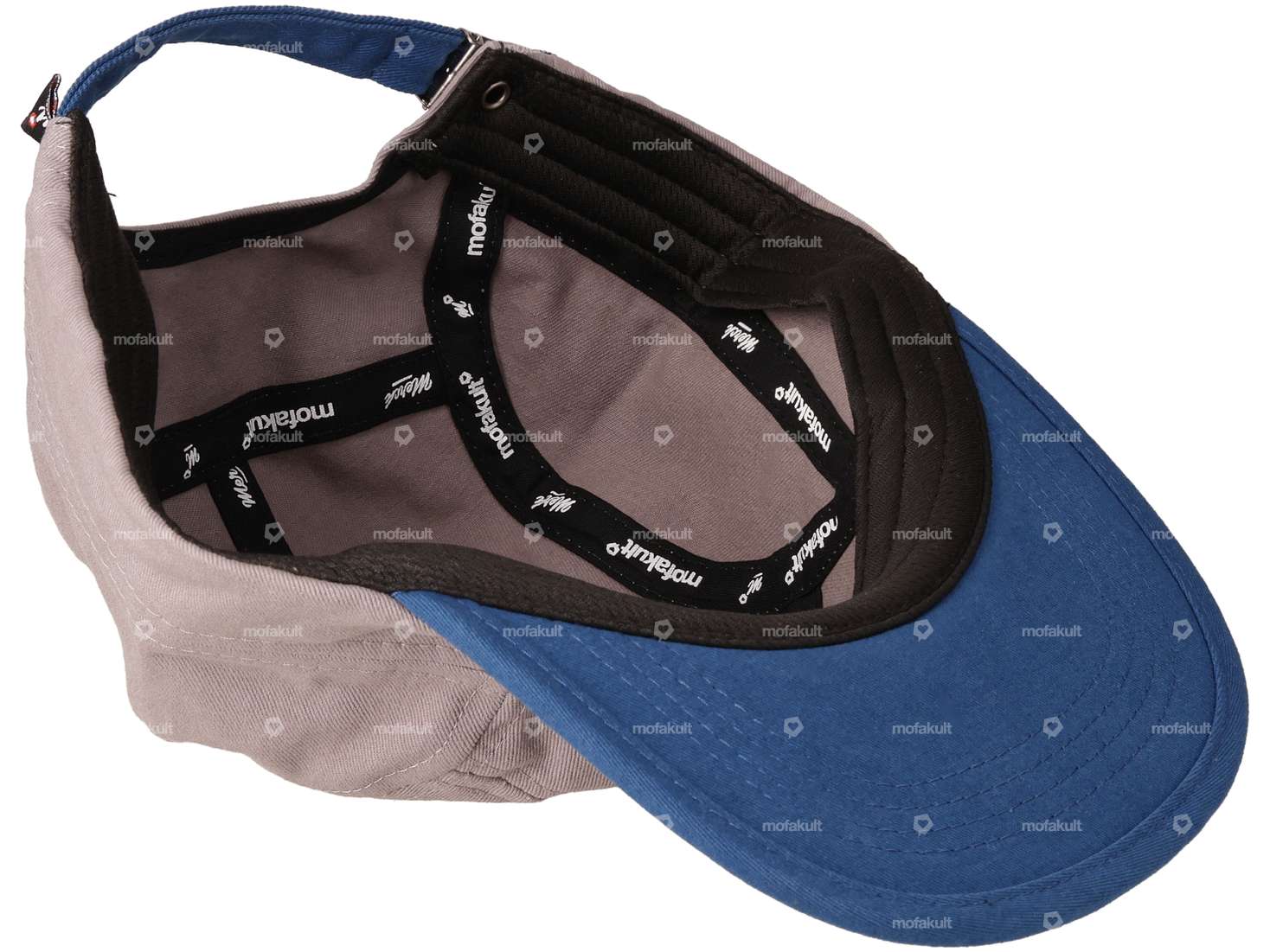 mk-Merch Cap "mofakult" gray / blue Carousel Image 3
