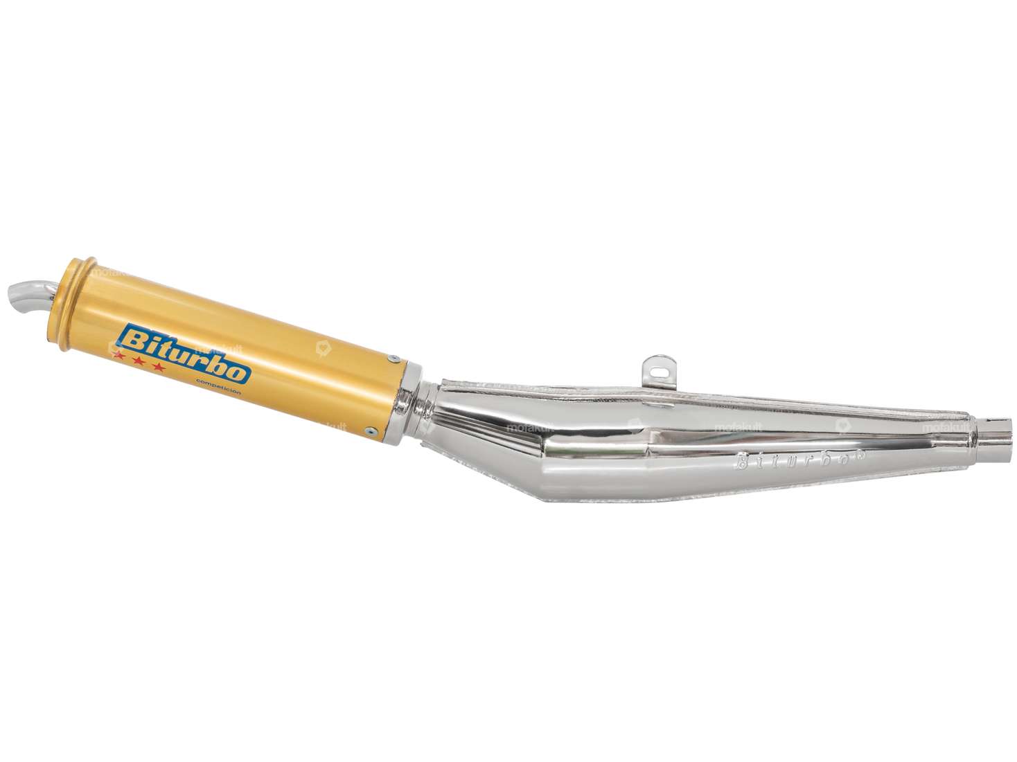 Silenziatore Biturbo 28 mm cromo/oro Carousel Image 2