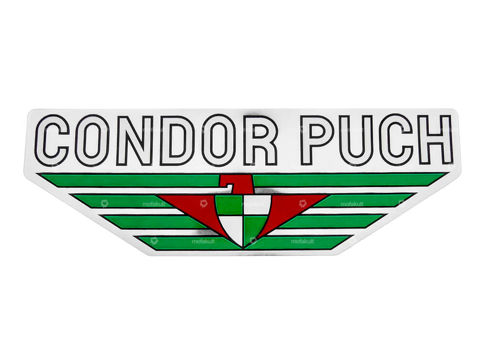 Condor Puch Autocollant Réservoir Velux Chrome Carousel Image 1