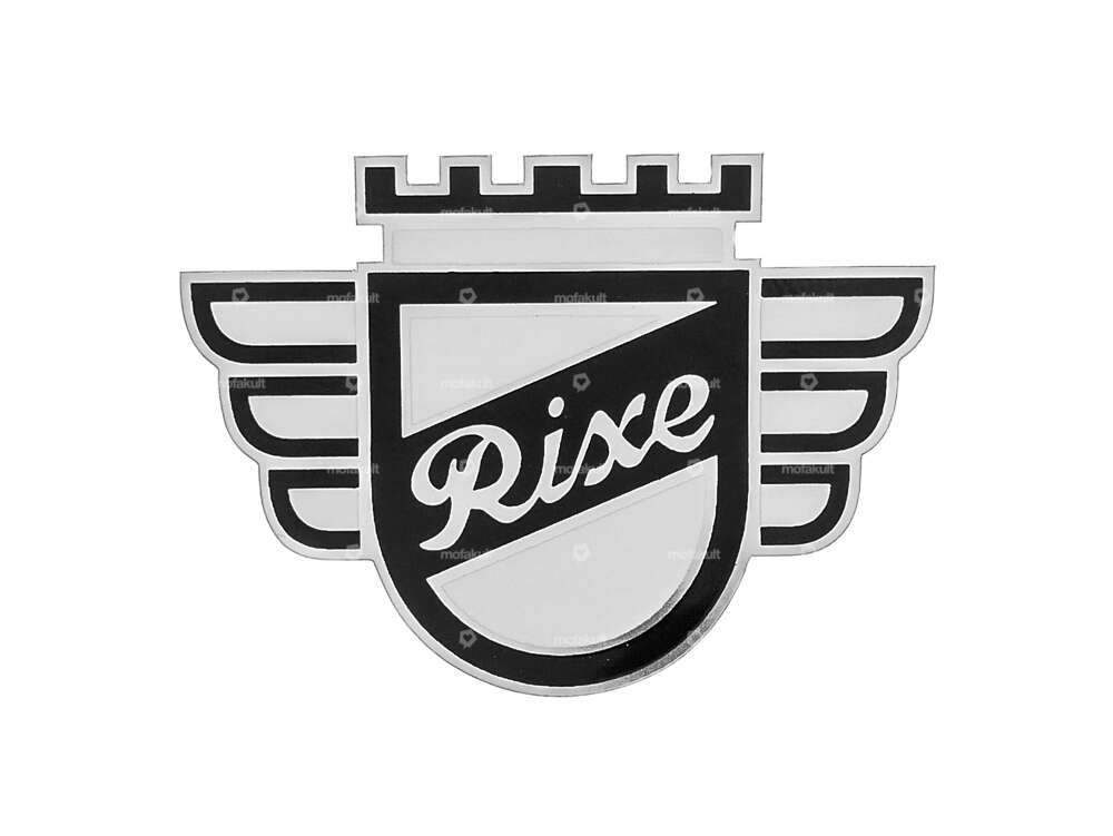 Adesivo con emblema "Rixe" 44 x 32 tubo sterzo | Sachs Rixe Carousel Image 1