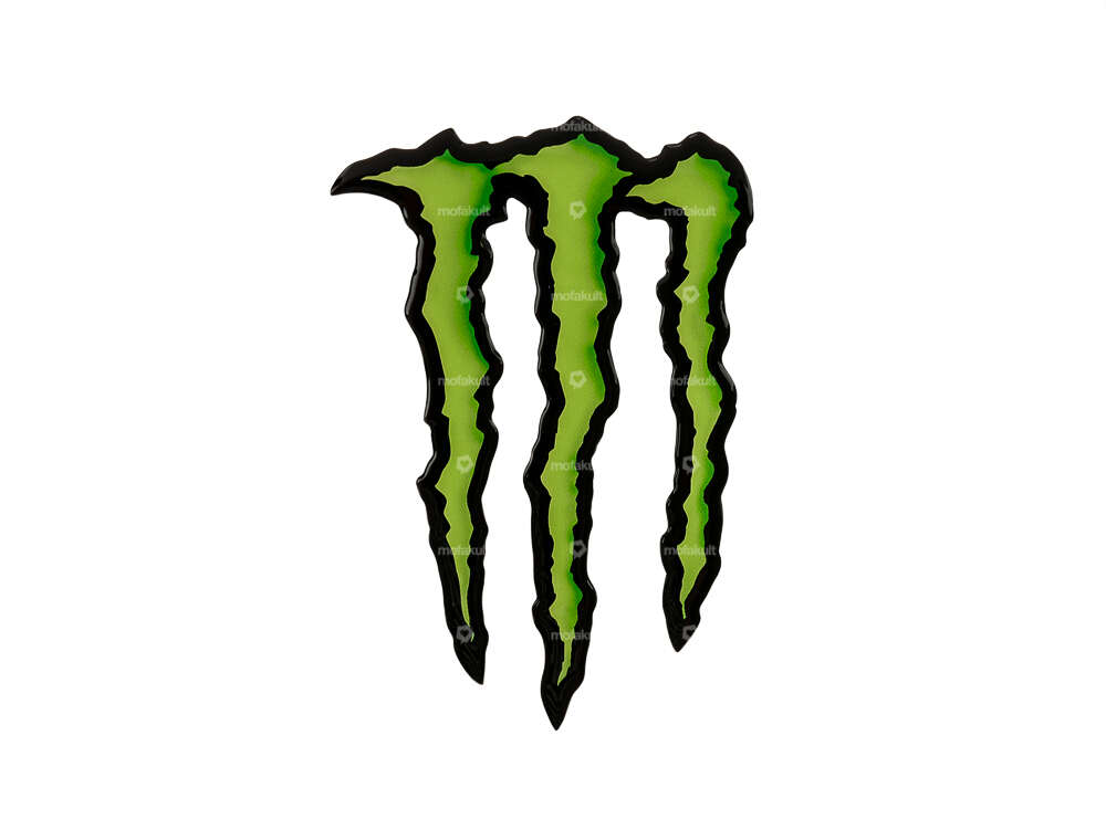 Adesivo Monster Energy 3D in silicone 70 x 45 mm Carousel Image 1