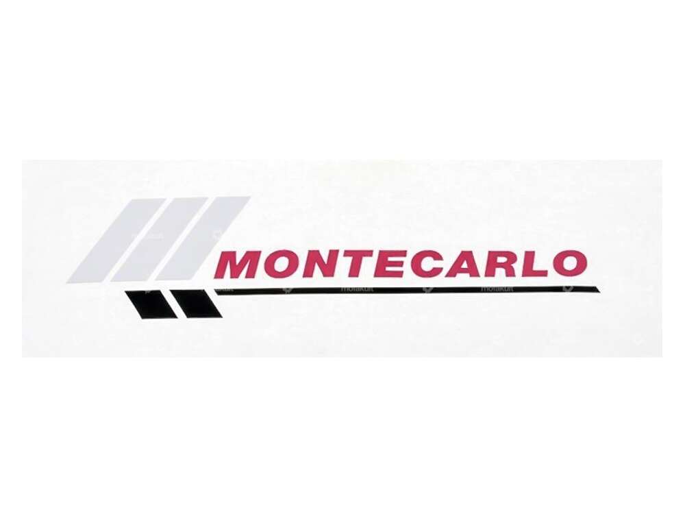 Sticker "MONTECARLO" 128 x 38 mm | Piaggio SI Carousel Image 1