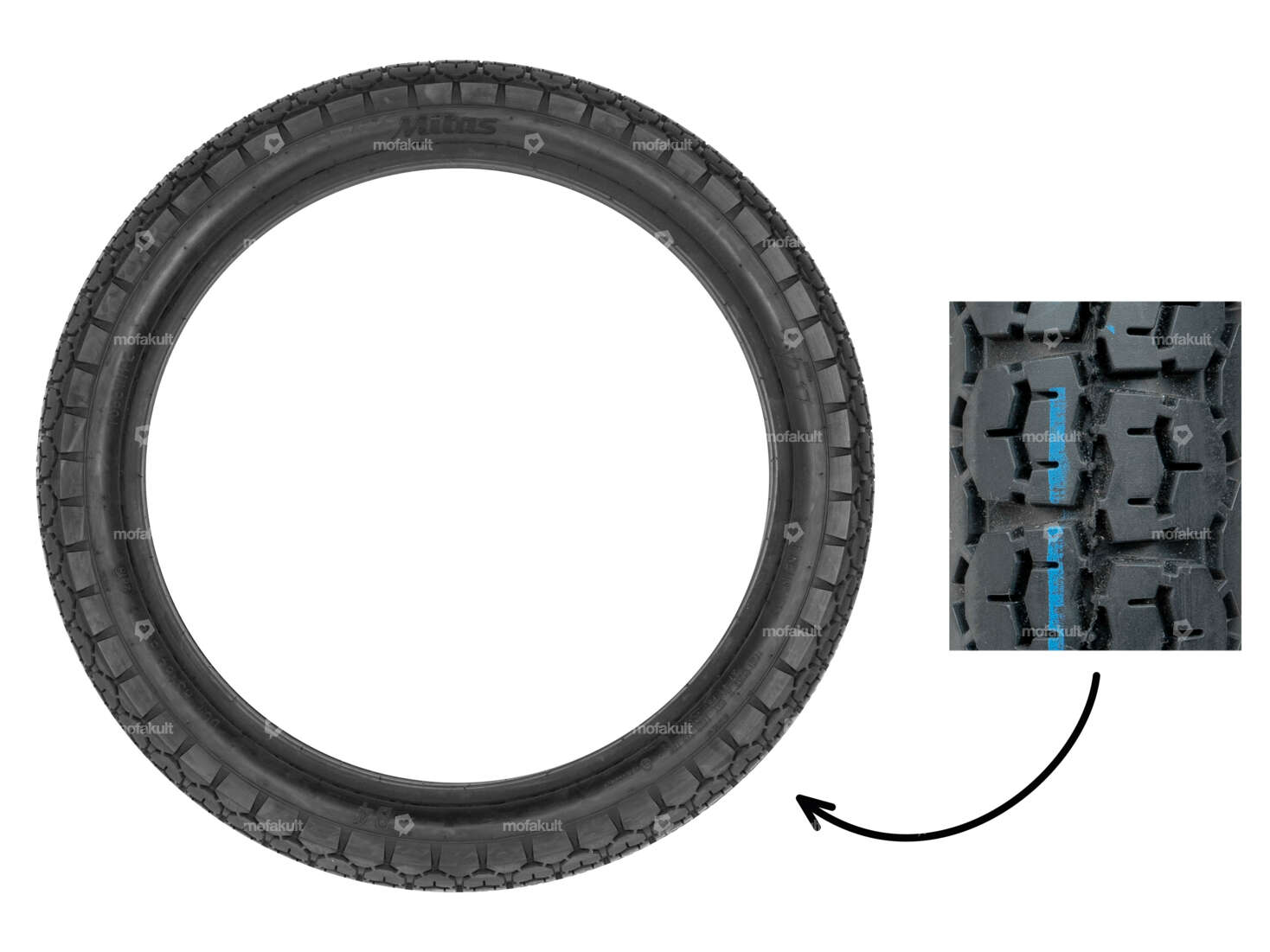 Mitas 2.50 x 17" tires B4 Allround Carousel Image 1