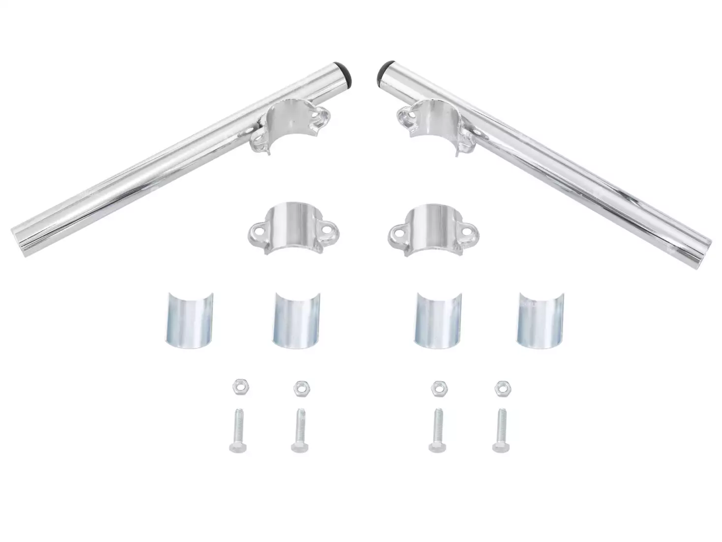 FEHLING Stummellenker Montageset 265mm - Gabelstandrohr 33mm Für Motorräder