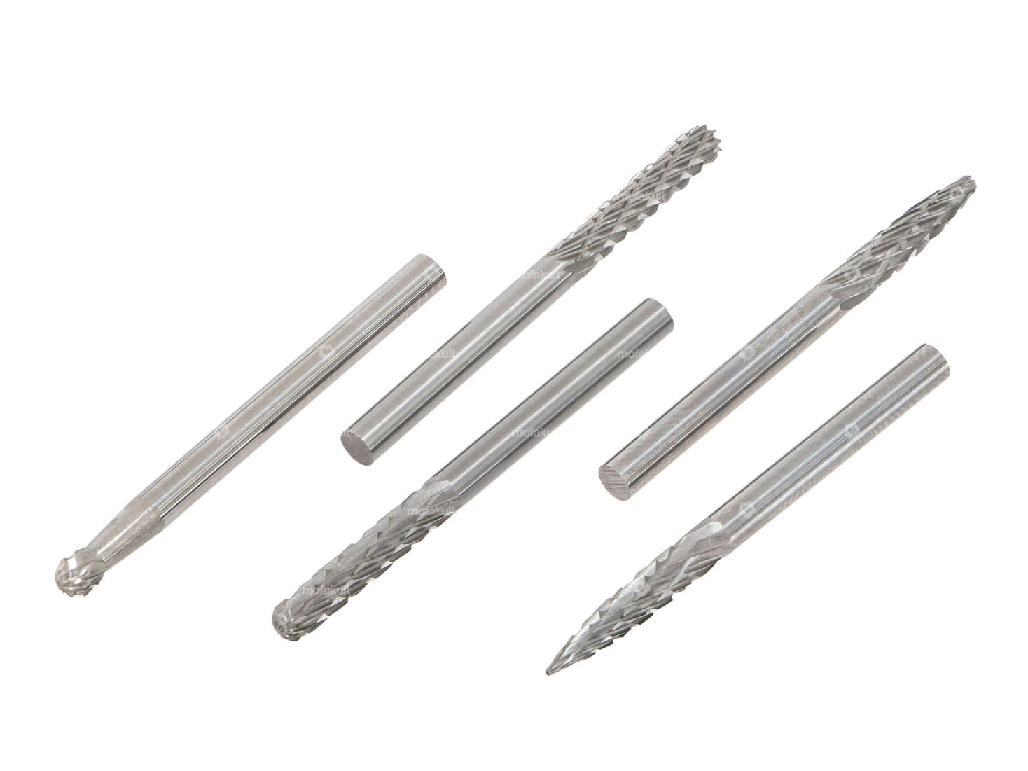 BGS Set di frese in metallo duro da 5 pezzi (supporto 3 mm) Carousel Image 1