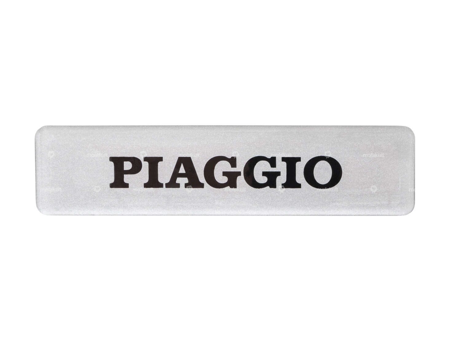 Autocollant réservoir "PIAGGIO" 3D silicone 115 x 27 mm original | Piaggio Ciao, SI, Bravo Carousel Image 1