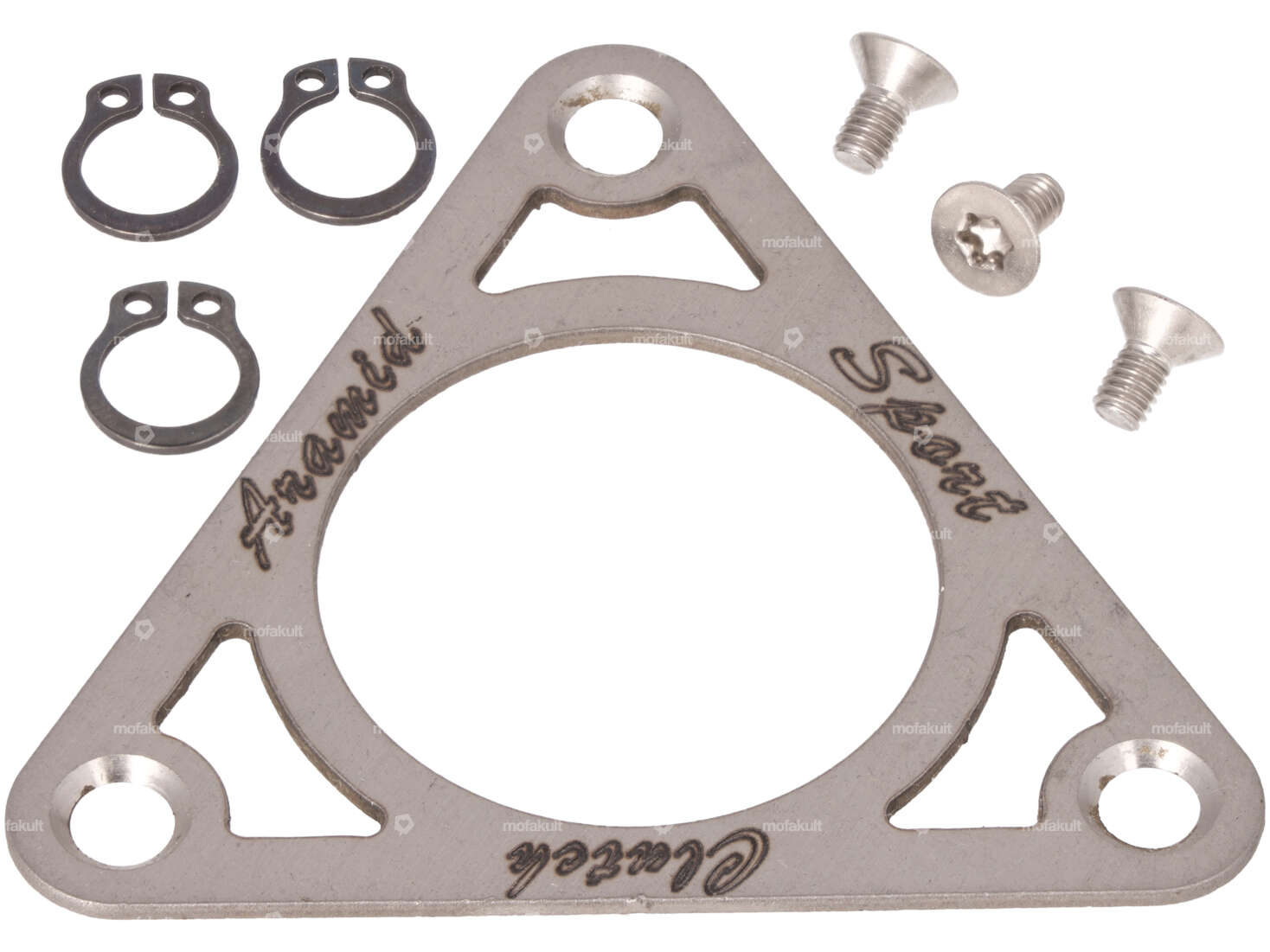 ASP reinforcement plate clutch 3 jaws Inox | Puch E50 Carousel Image 1