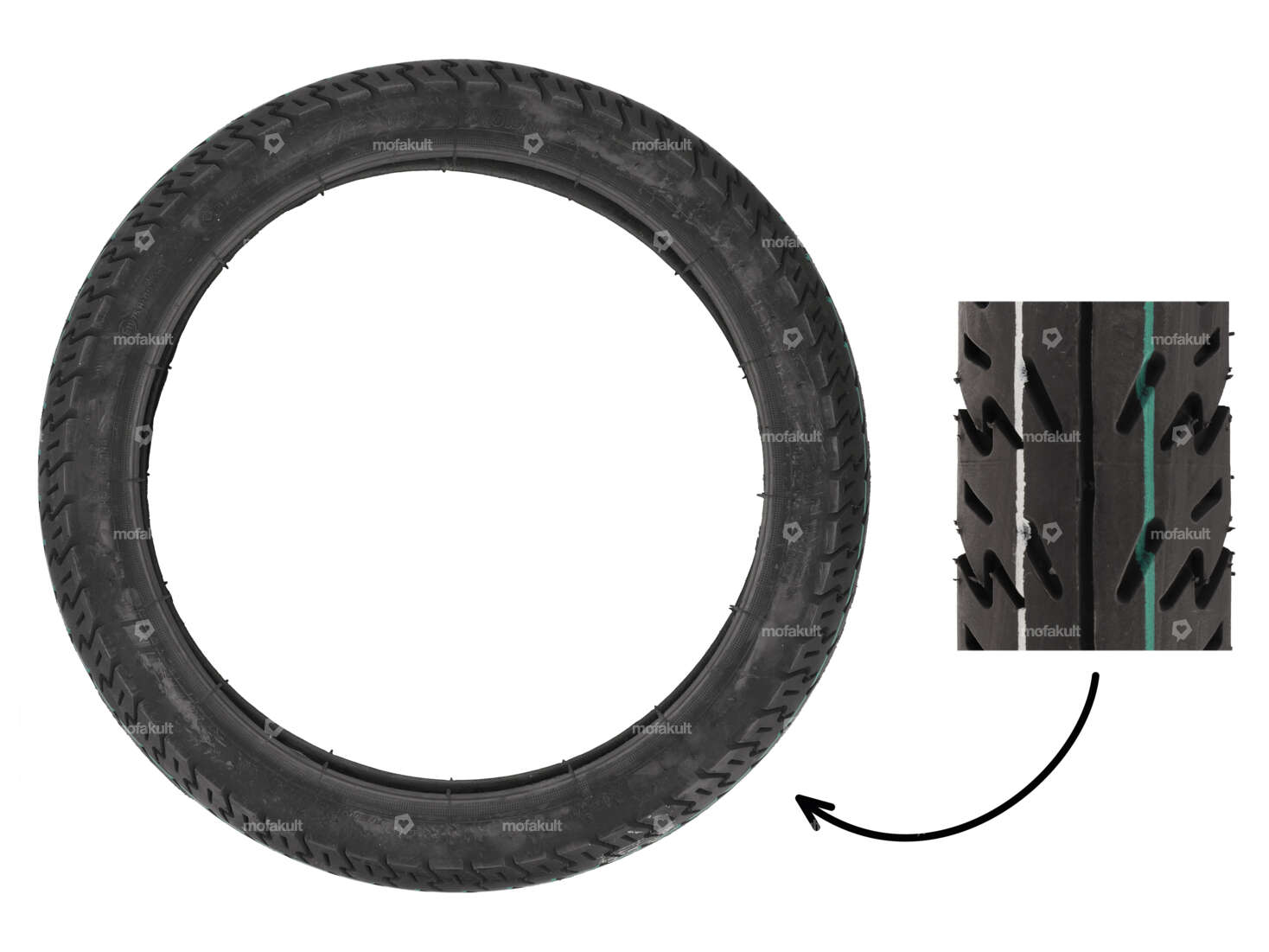 Pneu VeeRubber 2.50 x 17" VRM132 (V132) Semi-Slick Carousel Image 1