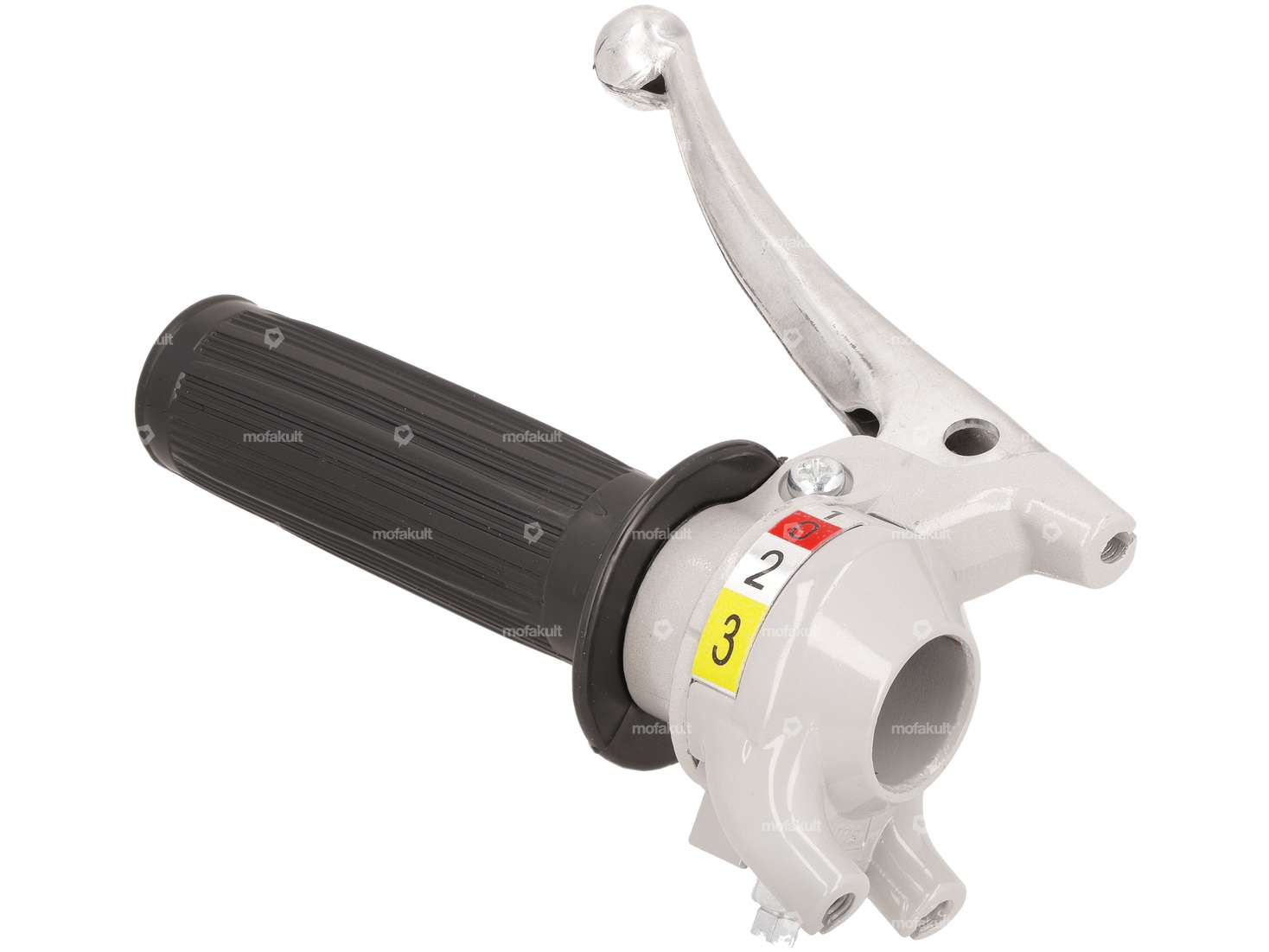 Poignée de commande 3 vitesses (réplique Magura) gris / noir Carousel Image 2