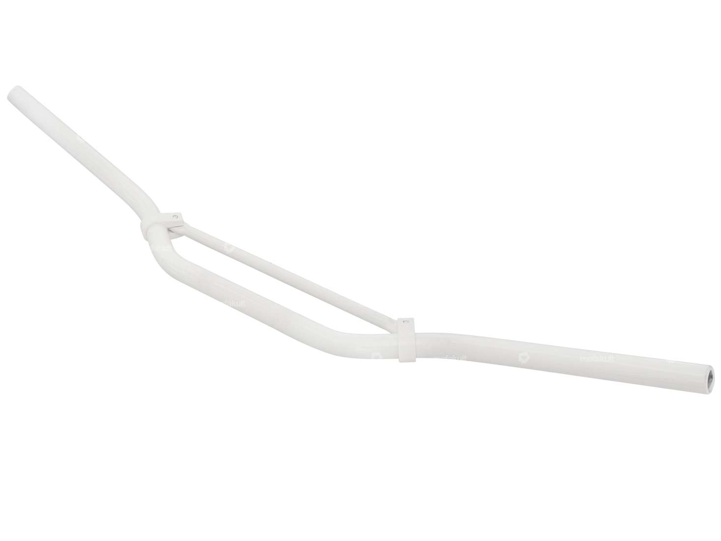 Piastra forcella manubrio racing 8 cm / larghezza alluminio bianco Carousel Image 2