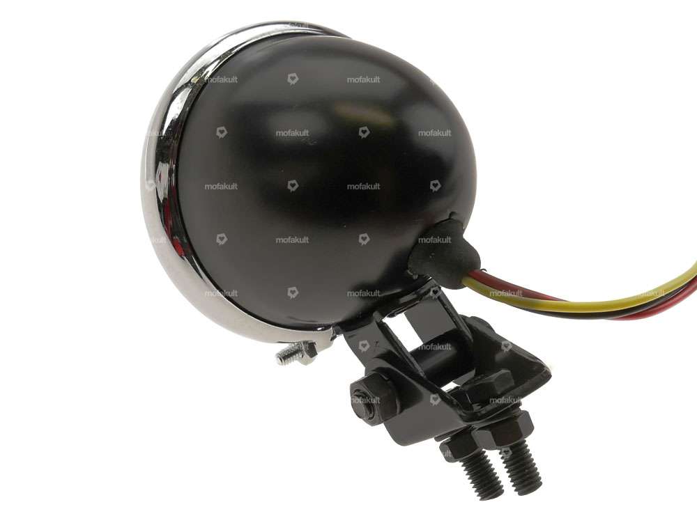 66HEROES fanale posteriore "Minnesota" lente rossa nero/cromo Carousel Image 4