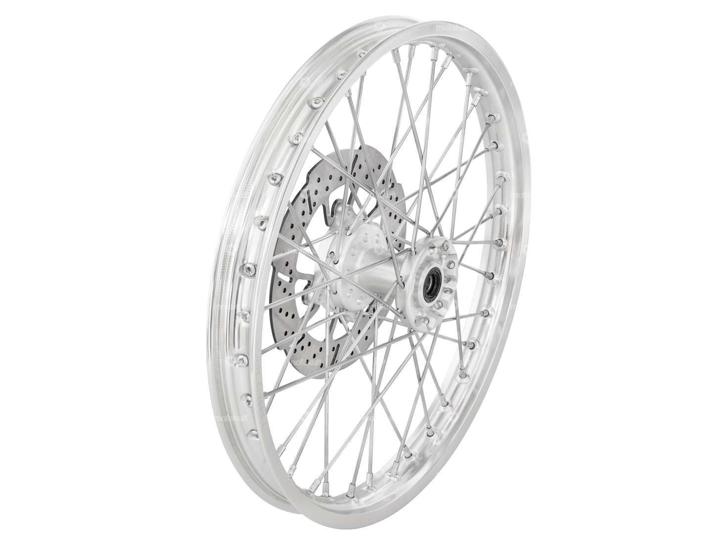 Spoked rim 17" solid aluminum front disc brake Carousel Image 2