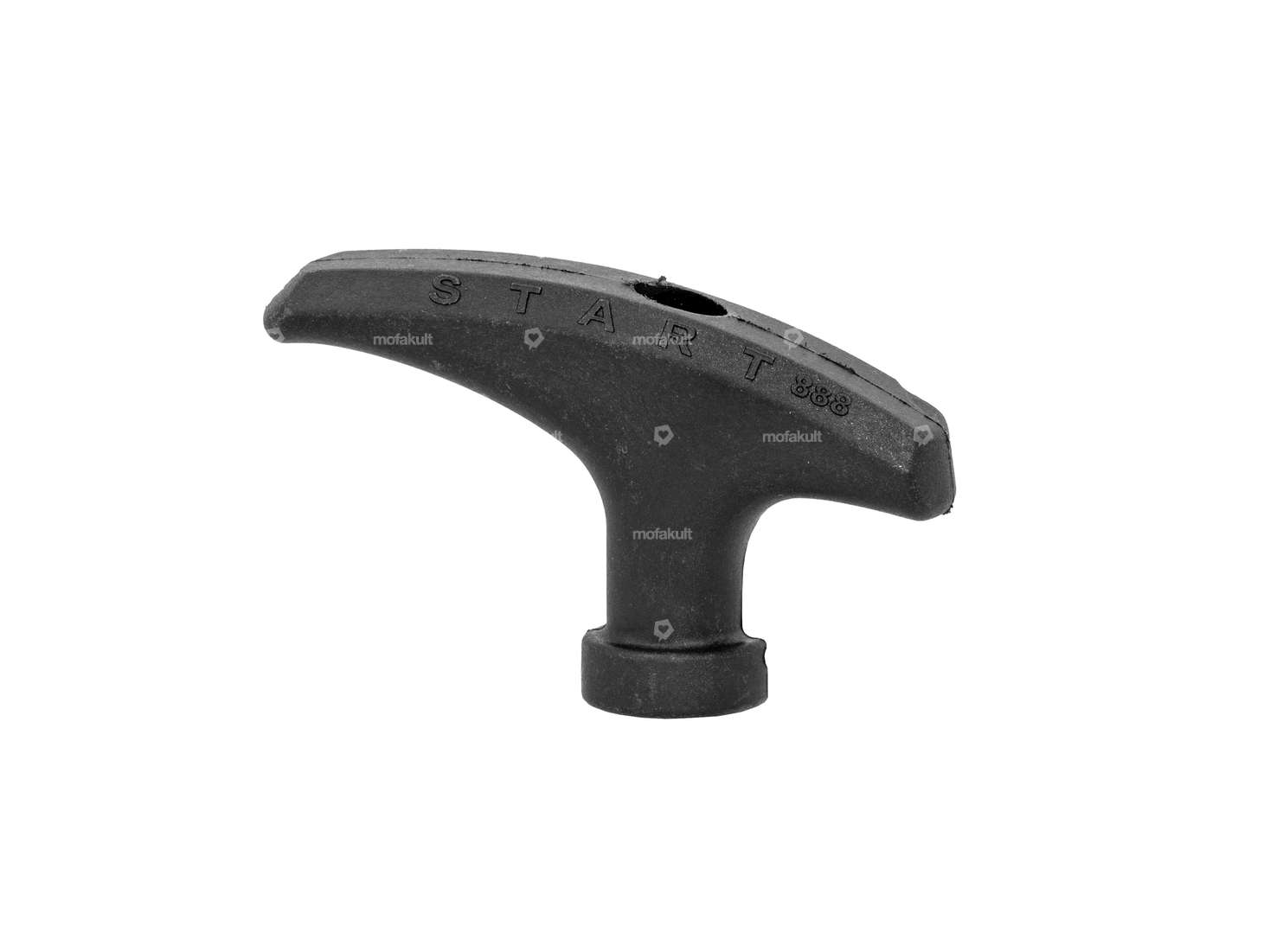 Maniglia di avviamento con cavo a strappo, plastica nera Carousel Image 3