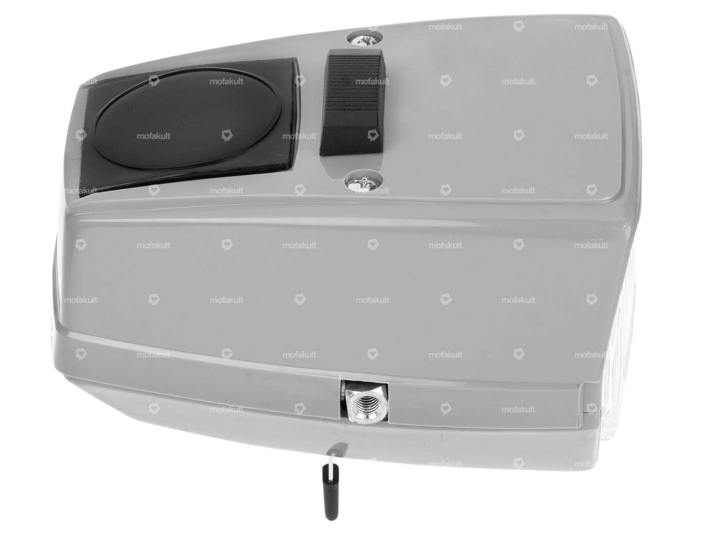 Projecteur GPO carré avec interrupteur gris Carousel Image 3