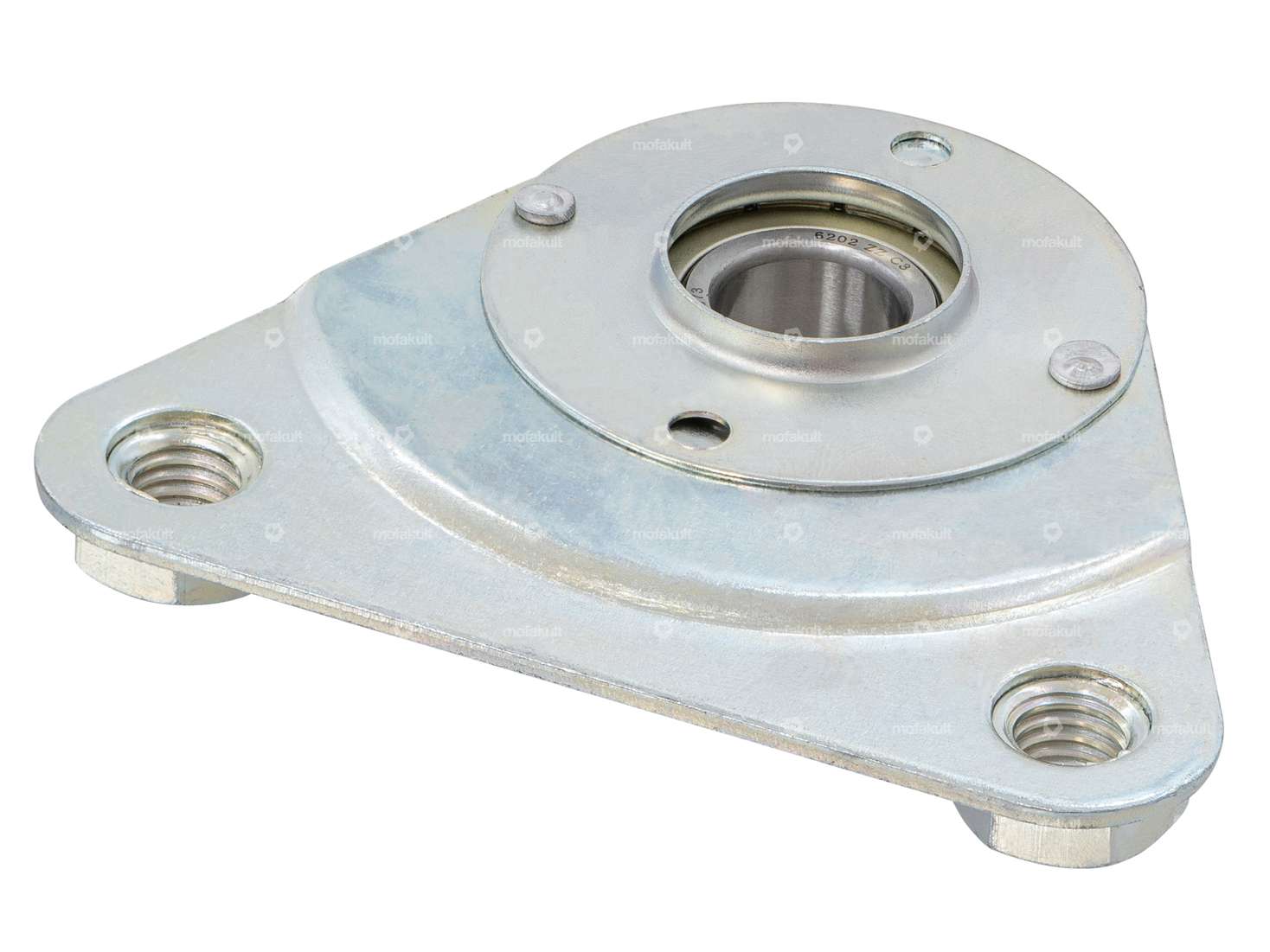 Plaque de palier triangulaire galvanisée | Piaggio Ciao, SI, Bravo Carousel Image 2