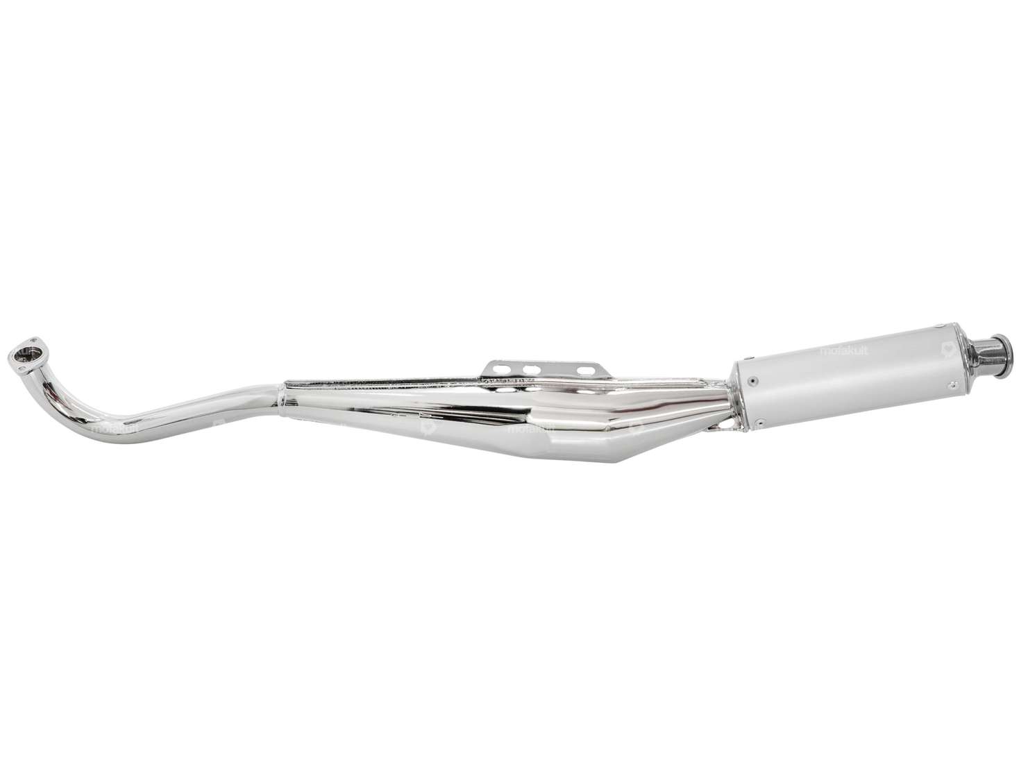 Scarico Bullet 28 mm cromato | Puch Maxi, X30 Carousel Image 1