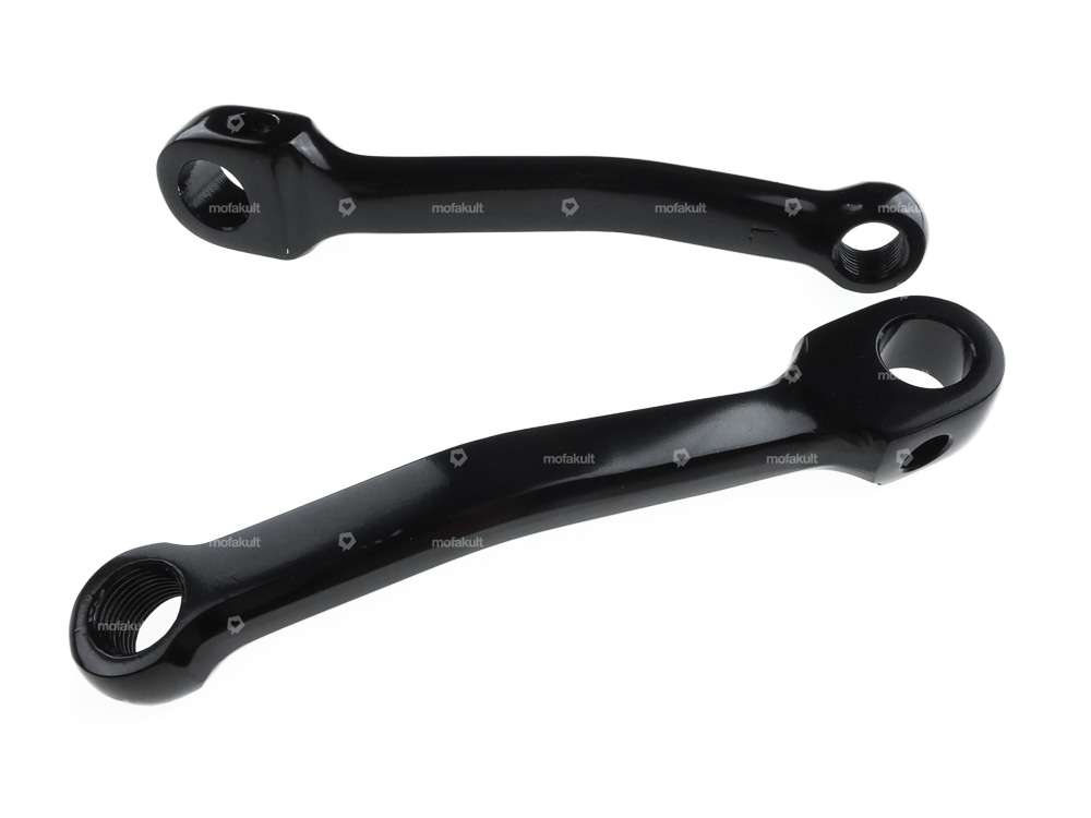 Pédalier GPO noir 163 mm paire Carousel Image 1