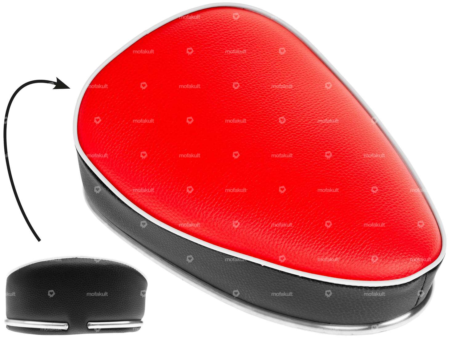 Banc rouge/noir Carousel Image 1