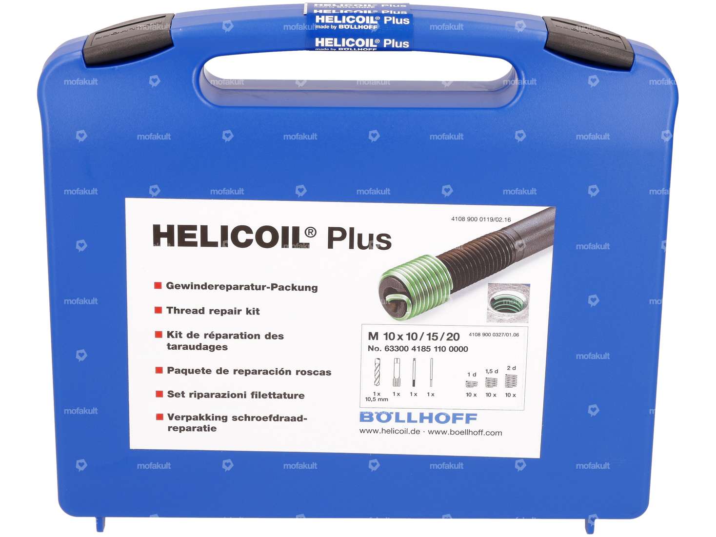 Set di riparazione filetti HeliCoil M10 (utensile professionale) Carousel Image 1