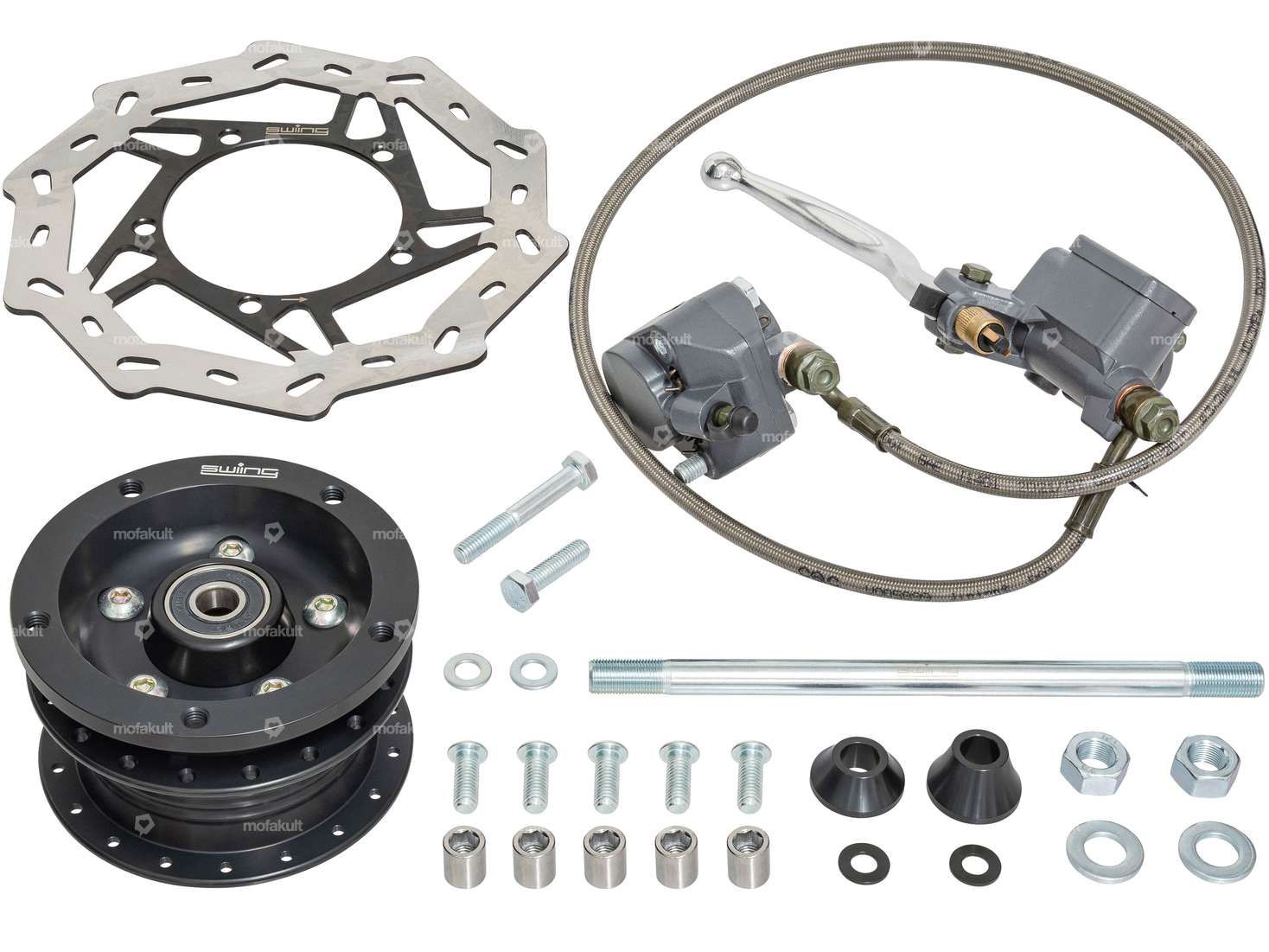 swiing® ingenious disc brake set spoked rim EBR Harry black Carousel Image 1