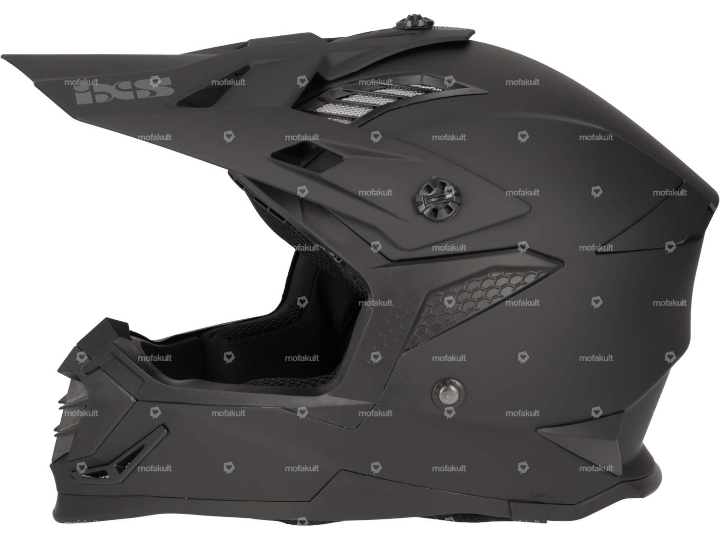 Casque de cross IXS noir mat (XL) Carousel Image 2