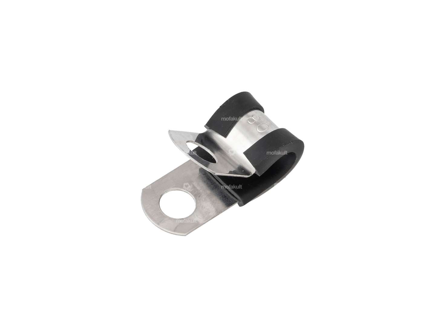 Morsetto per cavo 8 mm inserto in gomma Inox Carousel Image 1