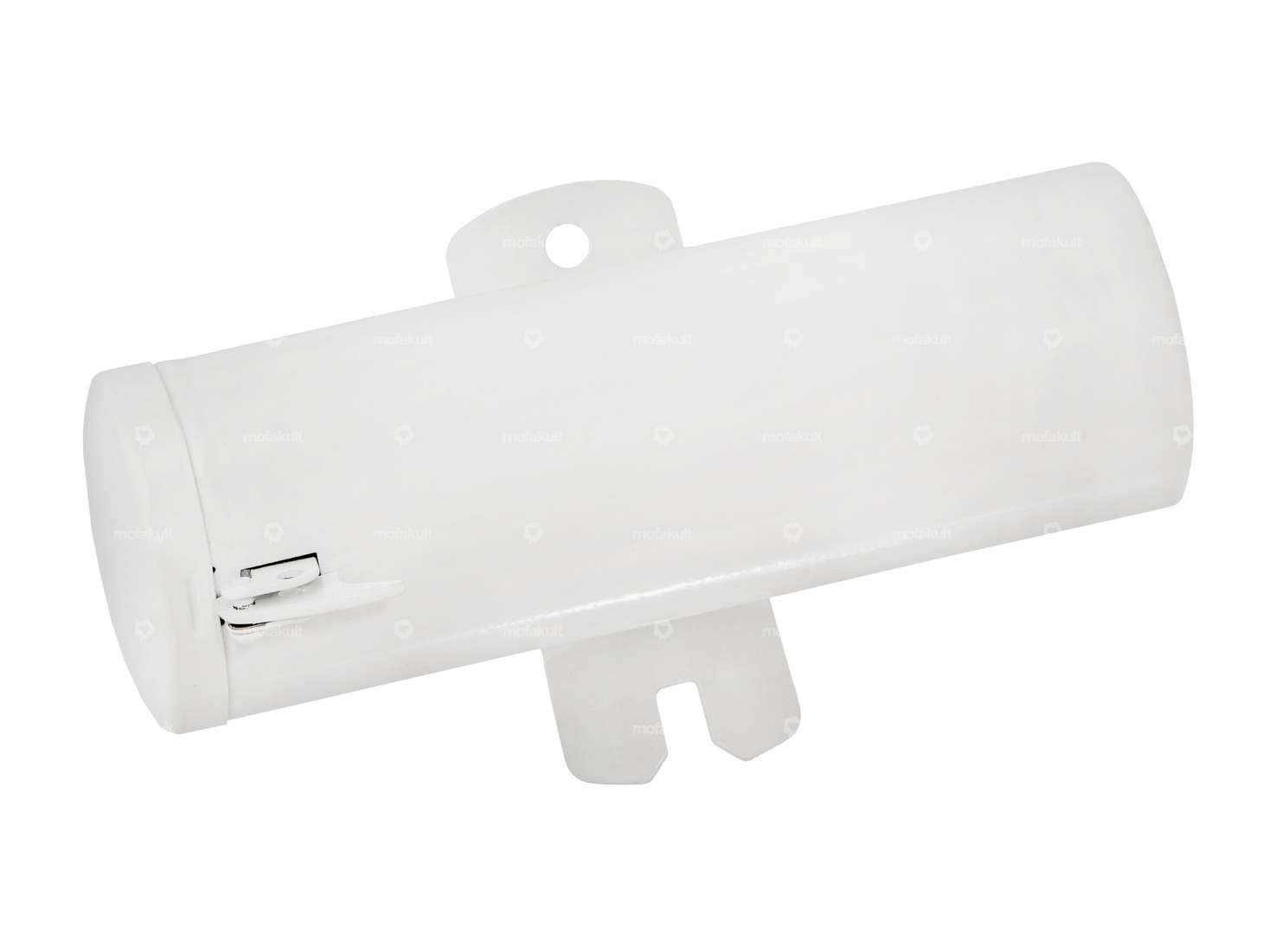 Boîte à outils ronde en tôle blanche Carousel Image 1