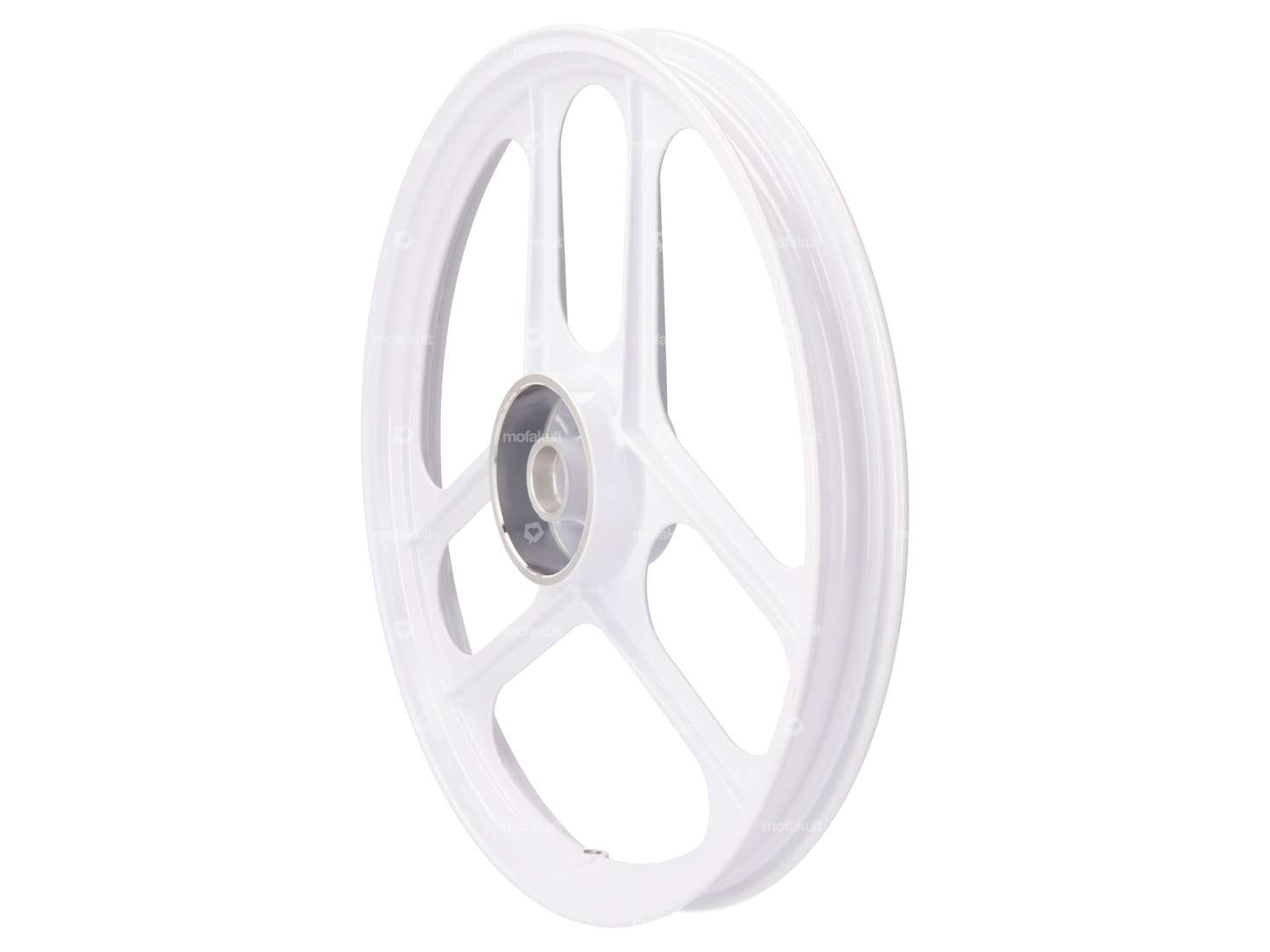 Grimeca alloy rim 16" white (3/6 spoke) front | Pony Cross 521 Carousel Image 1